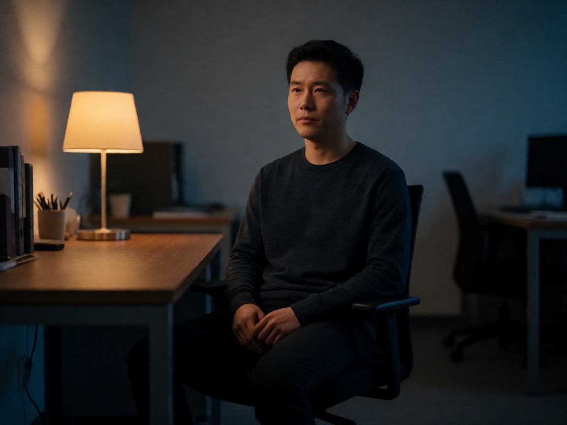 工位上的疲惫打工人